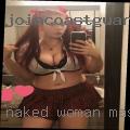 Naked woman masturbating